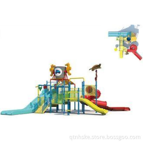 Family Indoor Aqua Splash Water Park Equipment with Fibergl
